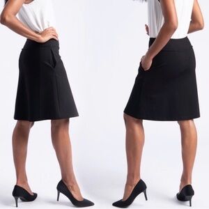 Betabrand Ponte A-line Skort